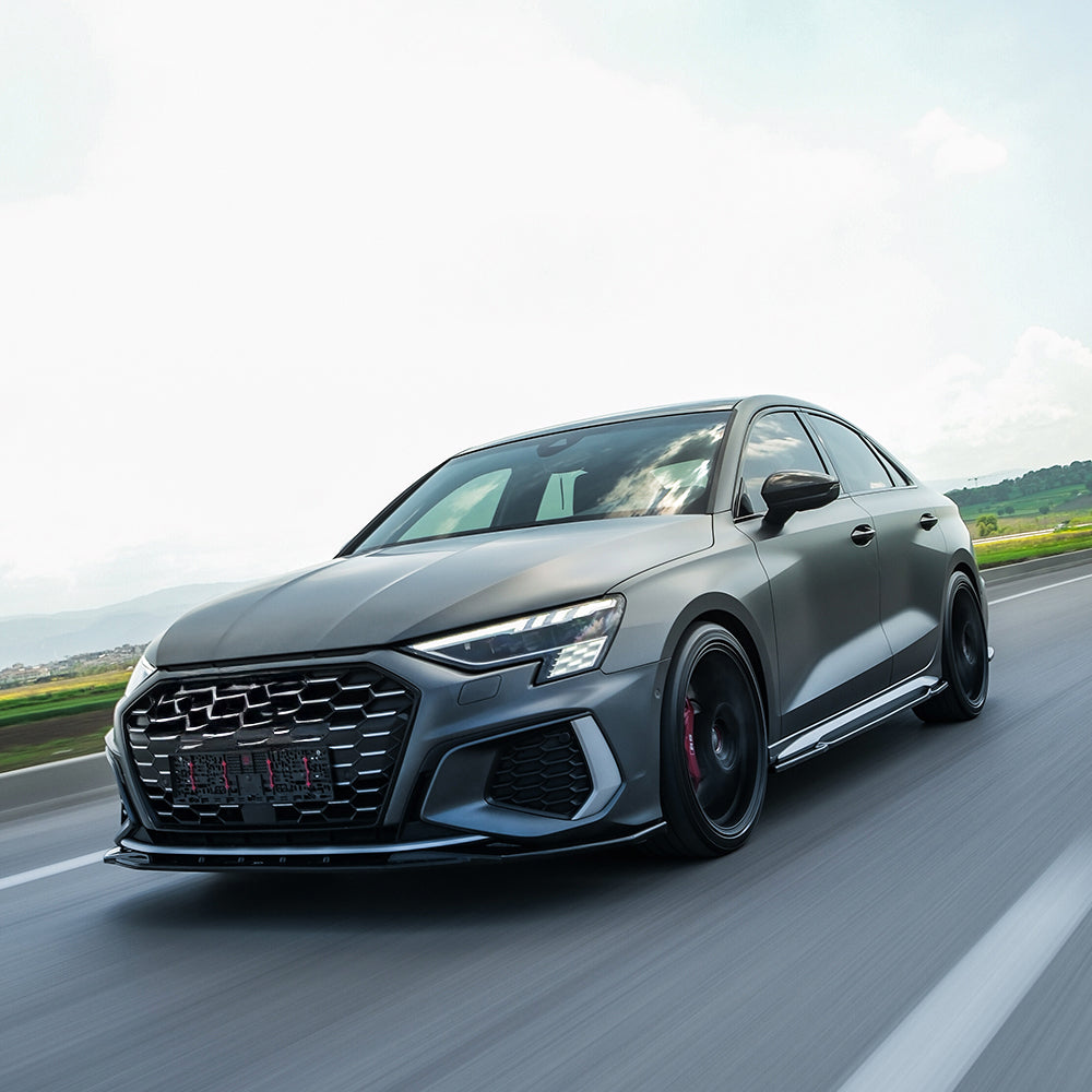 Oneway Heckschürzen-Seitenteile Für Audi A3 8Y Limousine S3/S-Line (2020-2024) – Schwarz Glänzend Oneway Heckschürzen-Seitenteile Für Audi A3 8Y Limousine S3/S-Line (2020-2024) – Schwarz Glänzend