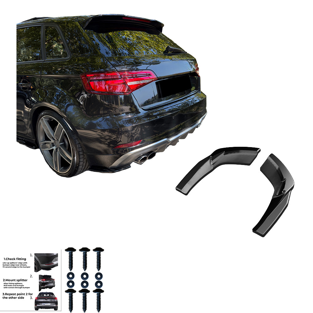 Rear Side Splitters AUDI S3 Rear Side Splitters AUDI S3