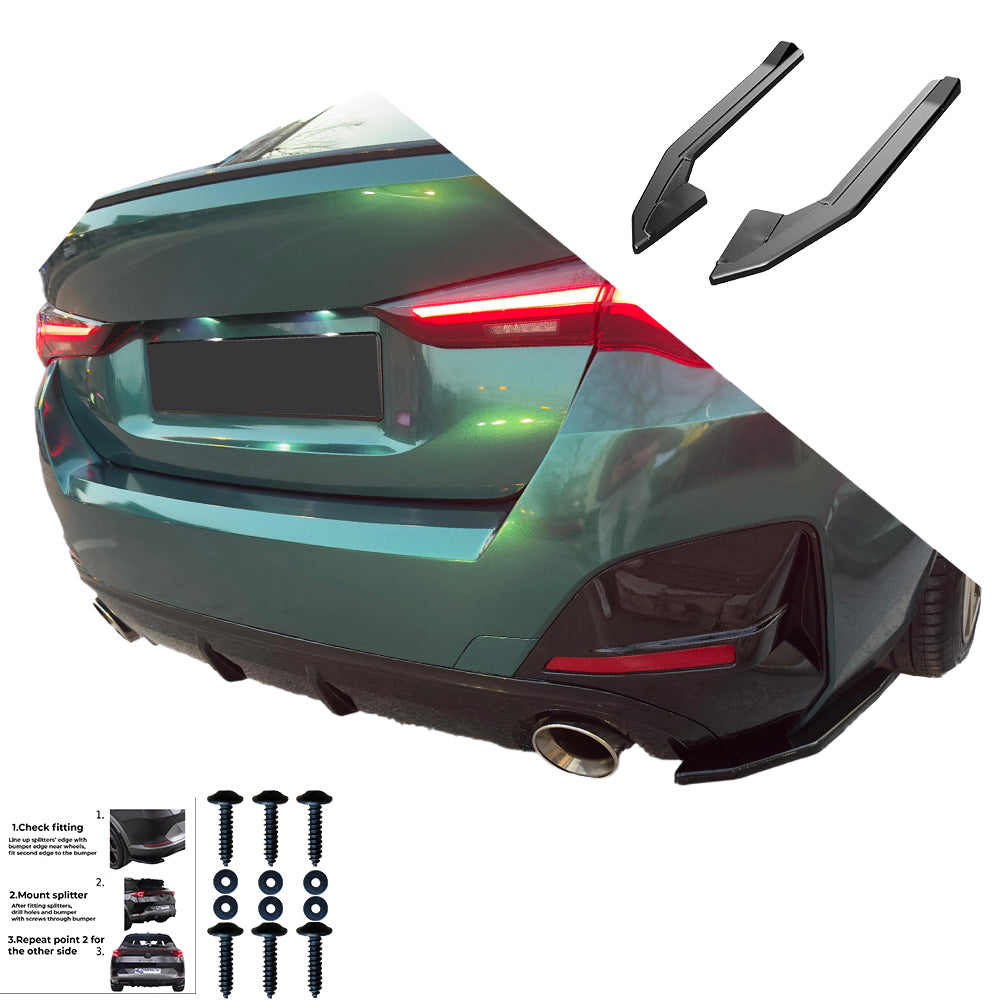 Rear Side Splitters BMW i4 Rear Side Splitters BMW i4