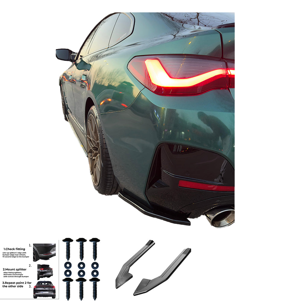 Rear Side Splitters BMW i4 Rear Side Splitters BMW i4
