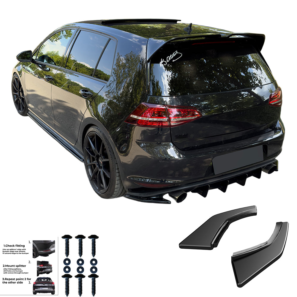 Rear Side Splitters VW VOLKSWAGEN Golf Rear Side Splitters VW VOLKSWAGEN Golf