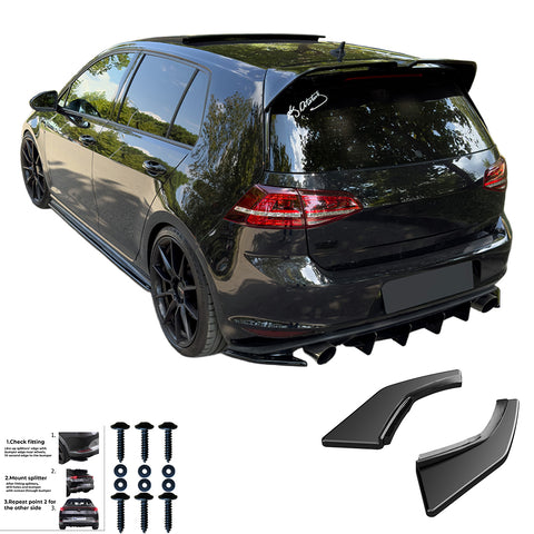 Rear Side Splitters VW VOLKSWAGEN Golf Rear Side Splitters VW VOLKSWAGEN Golf