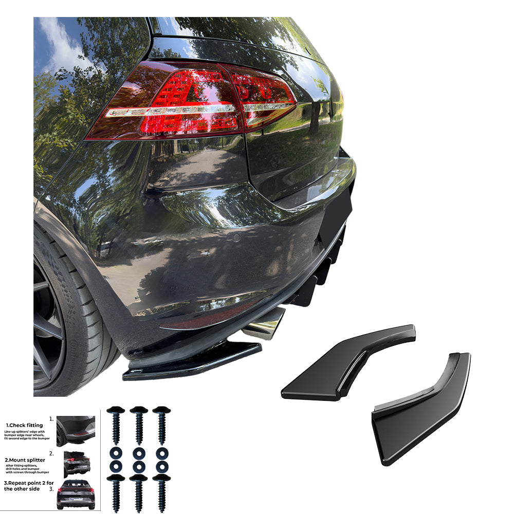 Rear Side Splitters VW VOLKSWAGEN Golf Rear Side Splitters VW VOLKSWAGEN Golf