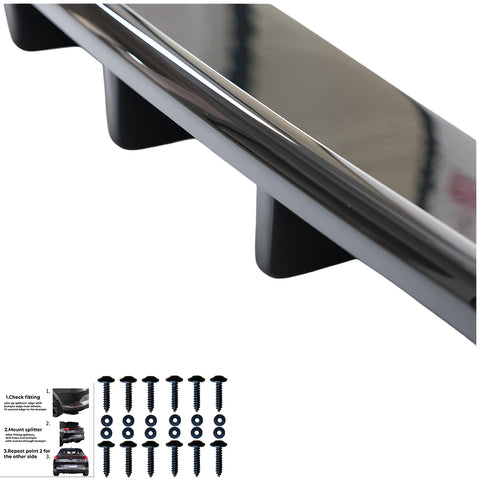 Rear Center Splitters AUDI Q8 Rear Center Splitters AUDI Q8