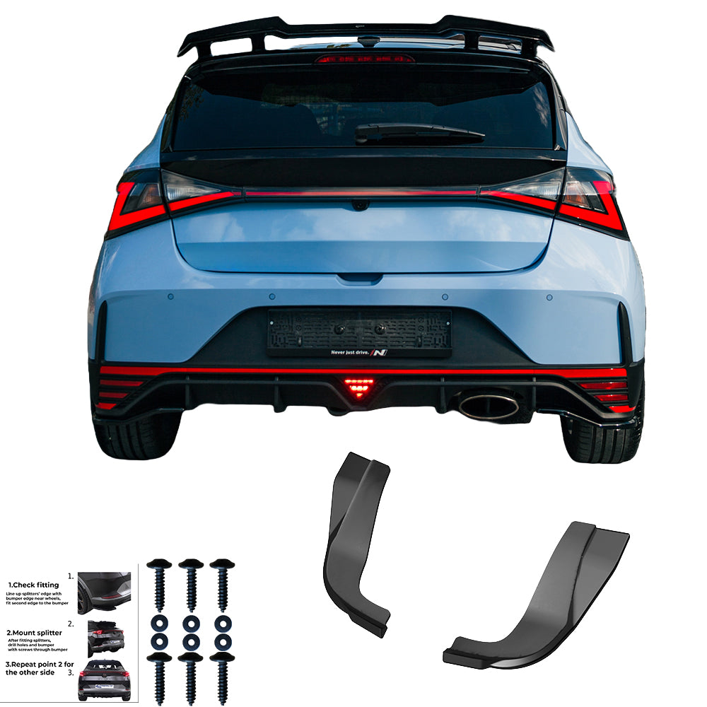 Rear Side Splitters HYUNDAI I20 Rear Side Splitters HYUNDAI I20