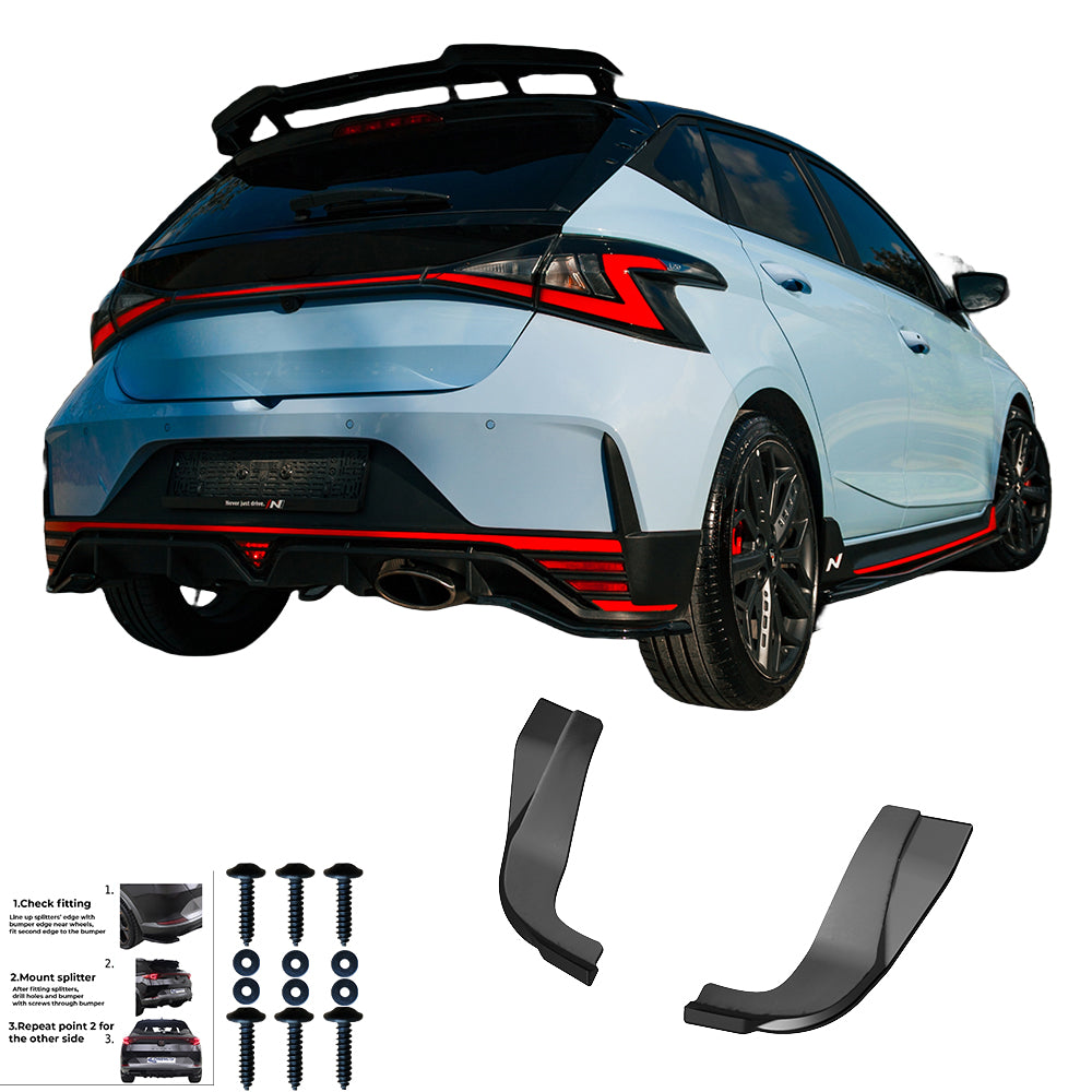 Rear Side Splitters HYUNDAI I20 Rear Side Splitters HYUNDAI I20
