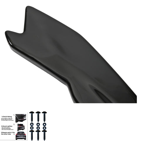 Rear Side Splitters AUDI RS3 Rear Side Splitters AUDI RS3