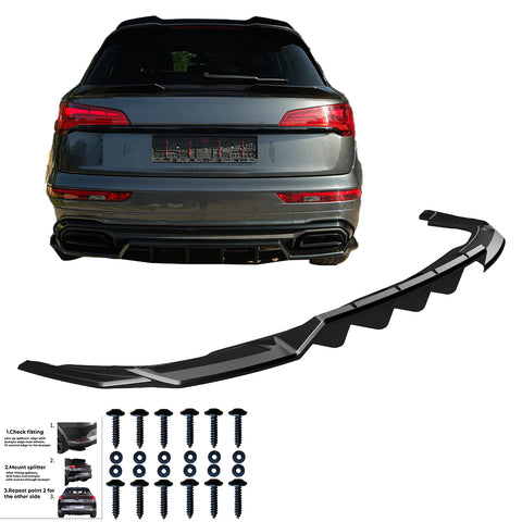 Rear Center Splitters AUDI Q5 Rear Center Splitters AUDI Q5