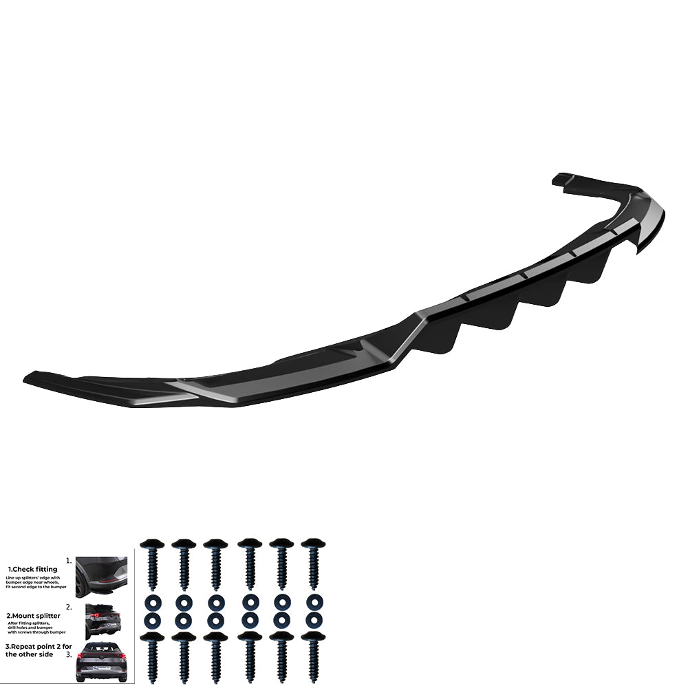 Rear Center Splitters AUDI Q5 Rear Center Splitters AUDI Q5