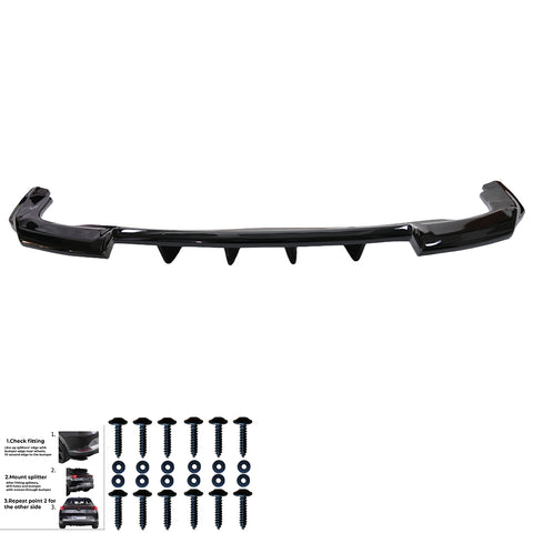 Rear Center Splitters AUDI Q5 Rear Center Splitters AUDI Q5