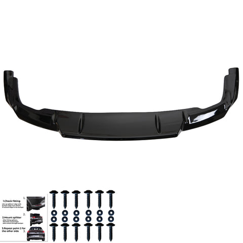 Rear Center Splitters AUDI Q5 Rear Center Splitters AUDI Q5