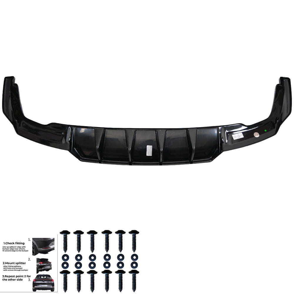 Rear Center Splitters AUDI Q5 Rear Center Splitters AUDI Q5