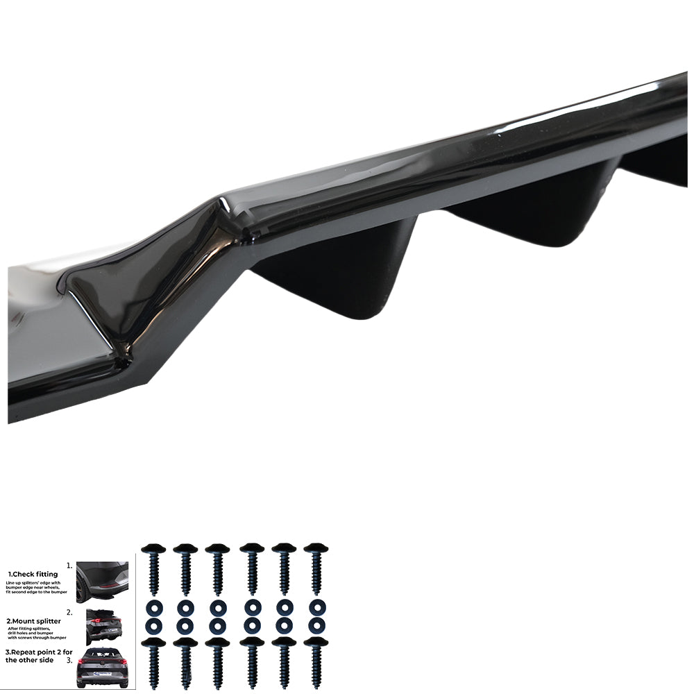 Rear Center Splitters AUDI Q5 Rear Center Splitters AUDI Q5