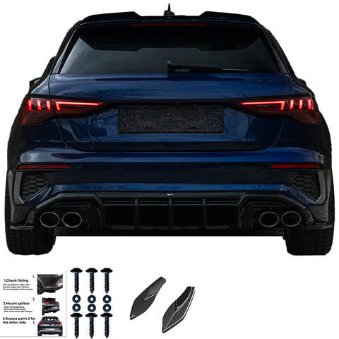 Rear Side Splitters AUDI S3 Rear Side Splitters AUDI S3