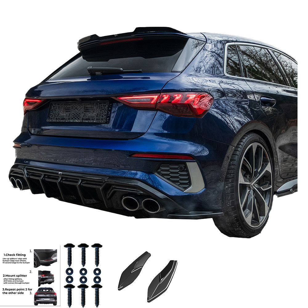 Rear Side Splitters AUDI S3 Rear Side Splitters AUDI S3