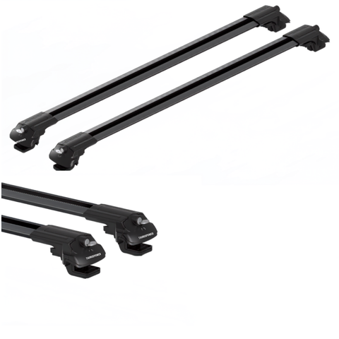 Aluminium Roof Rack Cross Bars compatible with Nissan Qashqai J11 2014-2021 Black - roof rack cross bars product detail