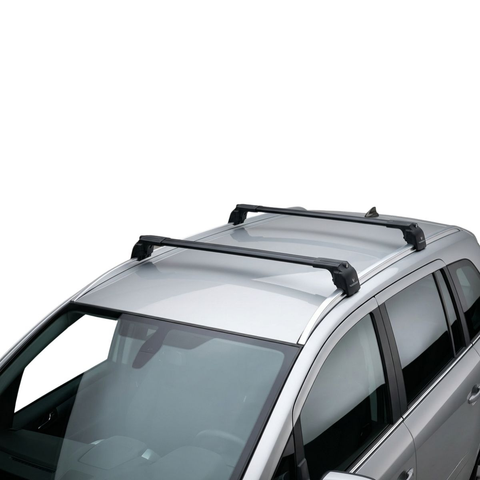 Aluminium Roof Rack Cross Bars compatible with Opel Zafira B MPV 2005-2011 Black - aluminium cross bars full product view