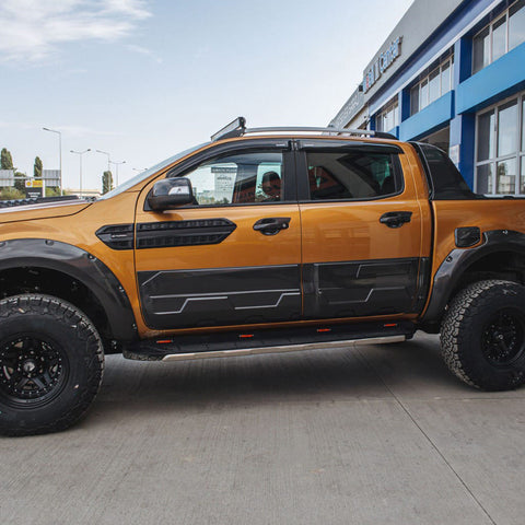 Body Cladding compatible with FORD Ranger T6-T7-T8 2012-2022 (Jumbo) Gloss Black