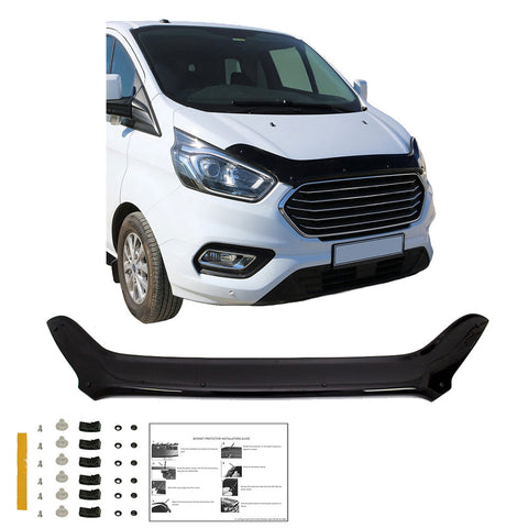 Bonnet Protector compatible with FORD Transit Custom MK1 Facelift 2018-2022