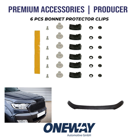 Bonnet Protector compatible with RENAULT Trafic-OPEL (VAUXHALL) Vivaro X83 2001-2014 - ONEWAY Automotive GmbH