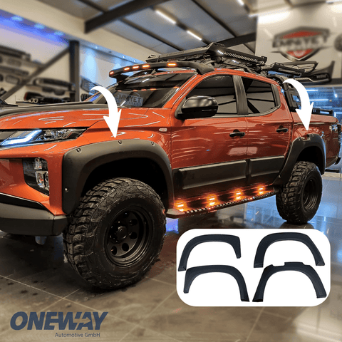 MITSUBISHI L200 Triton Series 6 2019+ Ad Blue Fender Flares - ONEWAY Automotive GmbH