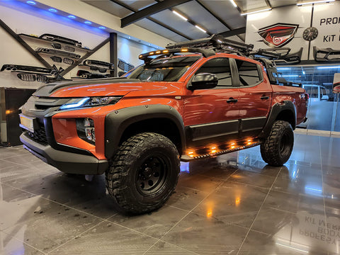 Kotflügelverbreiterungen kompatibel mit MITSUBISHI L200 Triton Serie 6 2019+ mit ABE TÜV