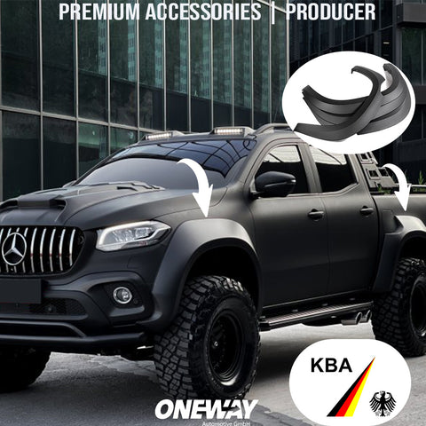 MERCEDES X Class W470 2017+ Jumbo Fender Flares with ABE - ONEWAY Automotive GmbH