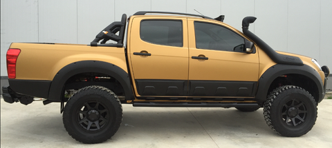 Fender Flares compatible with ISUZU D-Max Series 2 2012-2019 with ABE TÜV