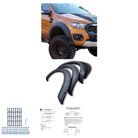 Fender Flares FORD Ranger T8 2019-2022 with ABE TÜV