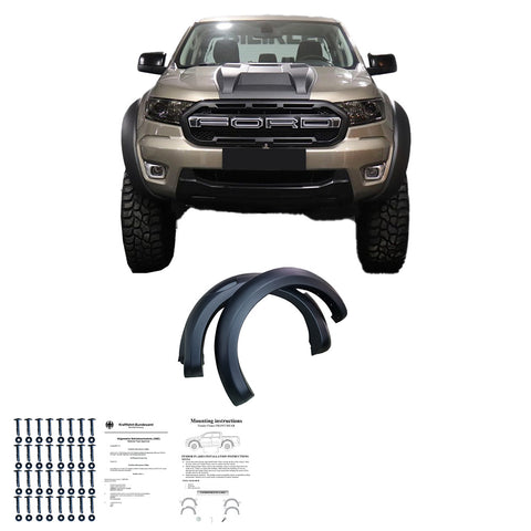 Kotflügelverbreiterungen FORD Ranger T6/T7/T8 2012-2022 ( Jumbo ) mit ABE TÜV