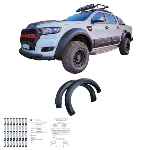 Fender Flares FORD Ranger T6/T7/T8 2012-2022 ( Jumbo ) with ABE TÜV