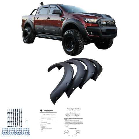 Fender Flares FORD Ranger T6 T7 T8 2012-2022 with ABE TÜV