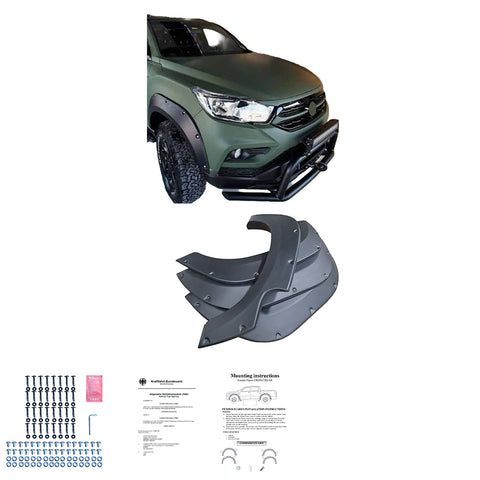 Fender Flares SSANGYONG Musso Grand SWB 2018-2020 with ABE TÜV