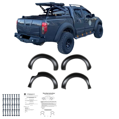 Kotflügelverbreiterungen kompatibel mit NISSAN Navara D40 2005-2010 mit ABE TÜV