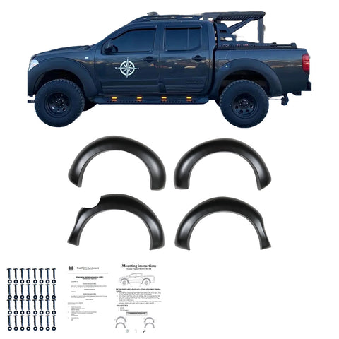 Fender Flares NISSAN Navara D40 2005-2010 with ABE TÜV