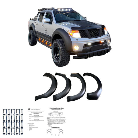 Kotflügelverbreiterungen kompatibel mit NISSAN Navara D40 Facelift 2010-2014 mit ABE TÜV