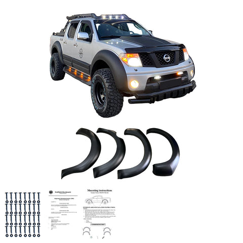 Kotflügelverbreiterungen NISSAN Navara D40 Facelift 2010-2014 mit ABE TÜV