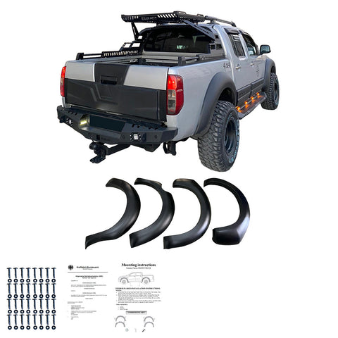 Kotflügelverbreiterungen kompatibel mit NISSAN Navara D40 Facelift 2010-2014 mit ABE TÜV