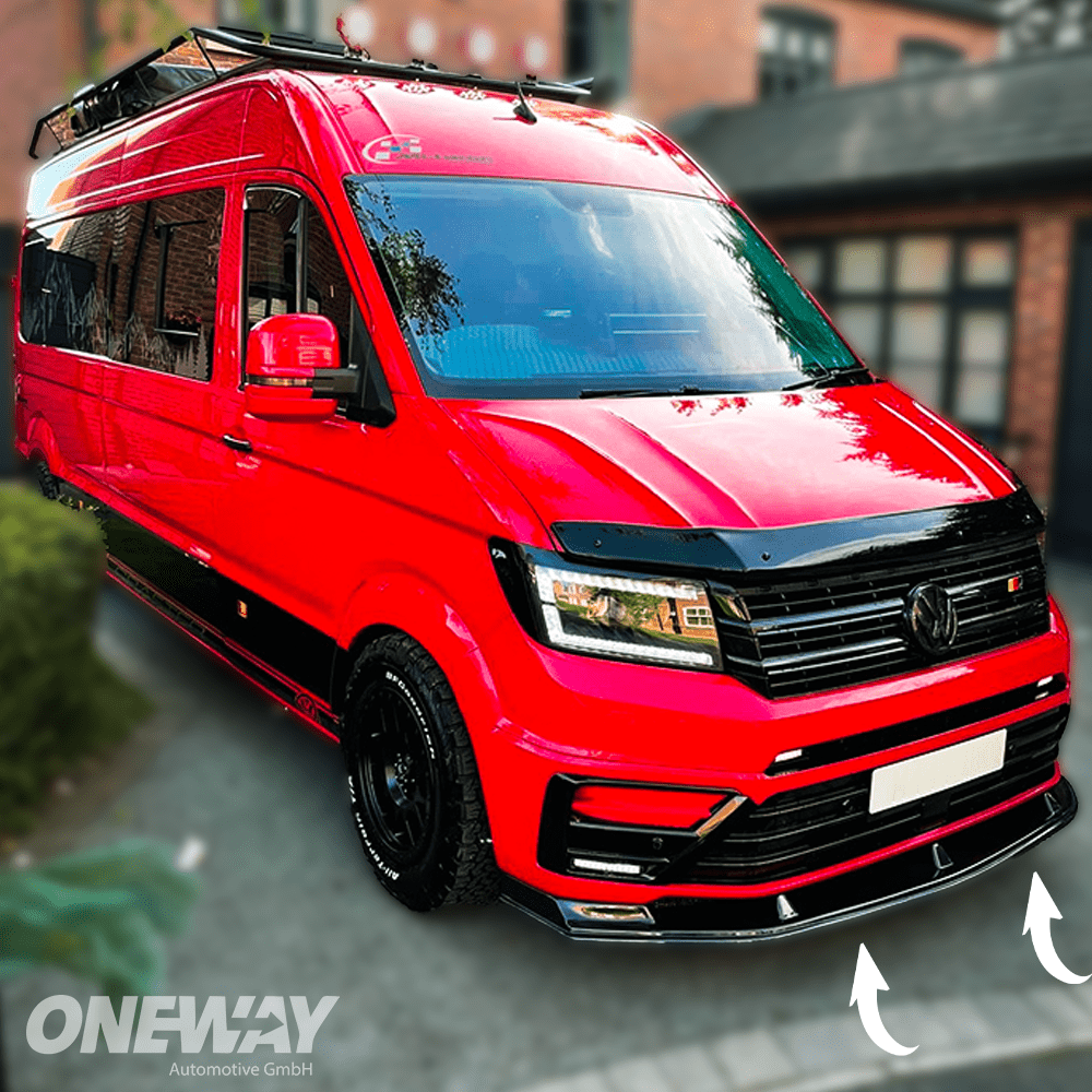 VW VOLKSWAGEN Crafter MK2 / MAN TGE MK1 Prefacelift 2017+ Front Splitter - ONEWAY Automotive GmbH