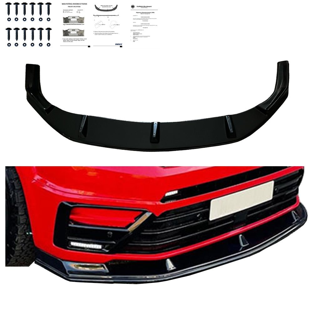 Front Splitter VW Crafter MK2 / MAN TGE MK1 Prefacelift 2017+ with ABE TÜV - ONEWAY Automotive GmbH