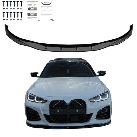 Front Splitter compatible with BMW i4 / 4 Series M-Pack / M440i G26 Grand Coupe 2021+ without ABE TÜV