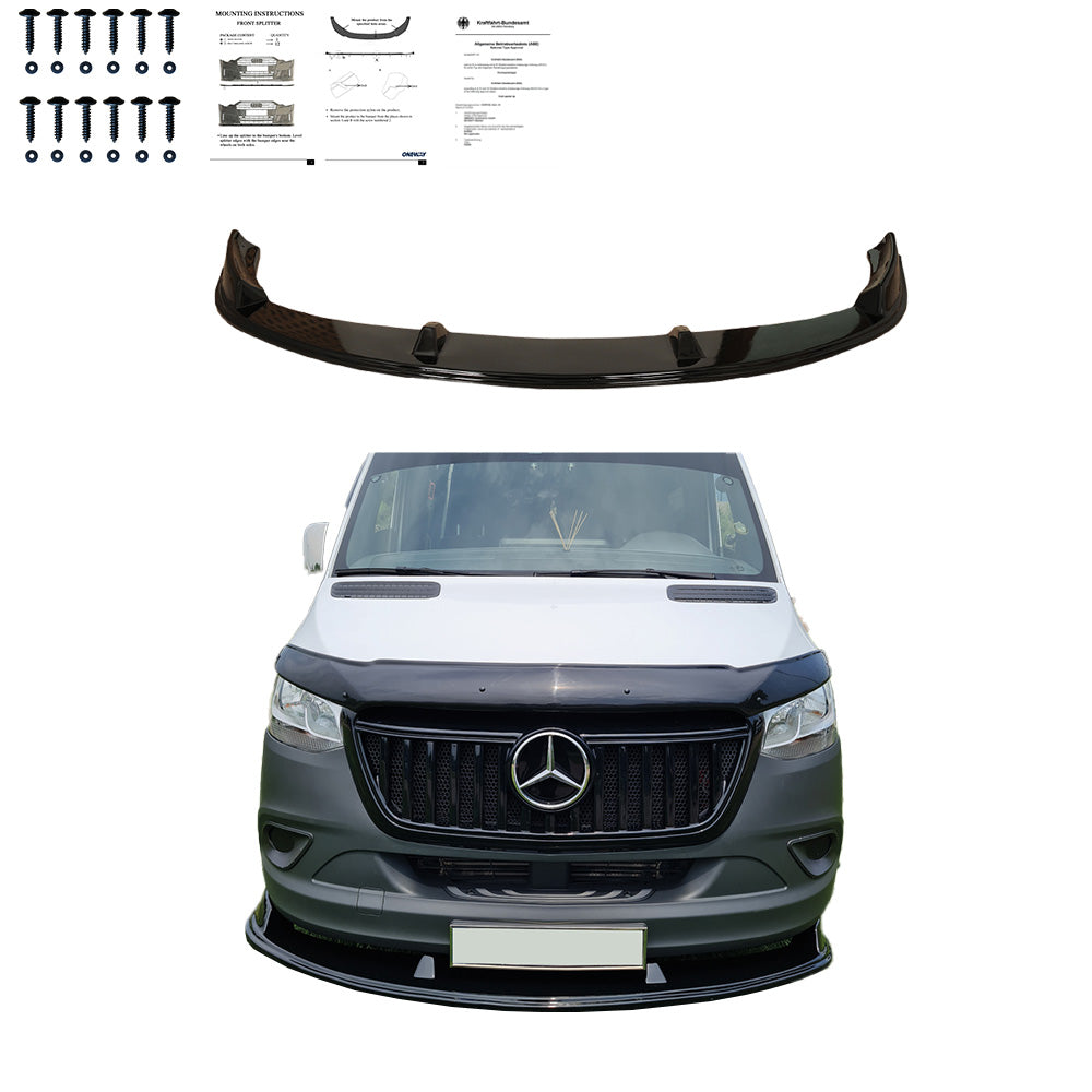 Frontspoiler MERCEDES Sprinter W907 2018+ mit ABE TÜV