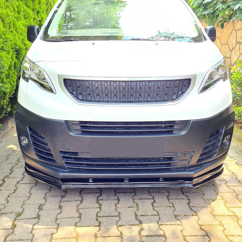 Splitter Delantero Compatible con PEUGEOT Expert 3ª generación 2016+ con ABE TÜV