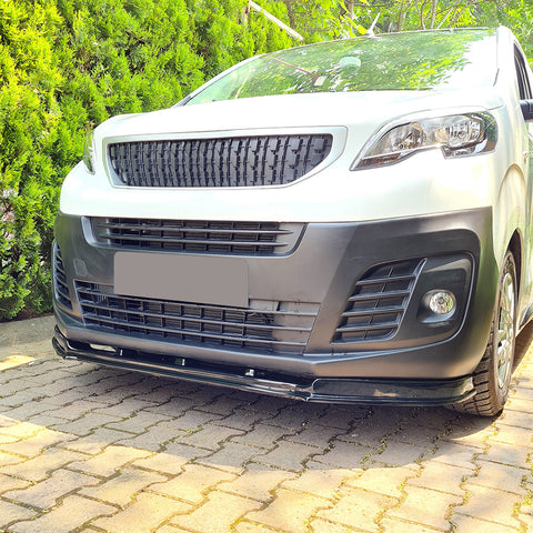 Splitter Delantero Compatible con PEUGEOT Expert 3ª generación 2016+ con ABE TÜV