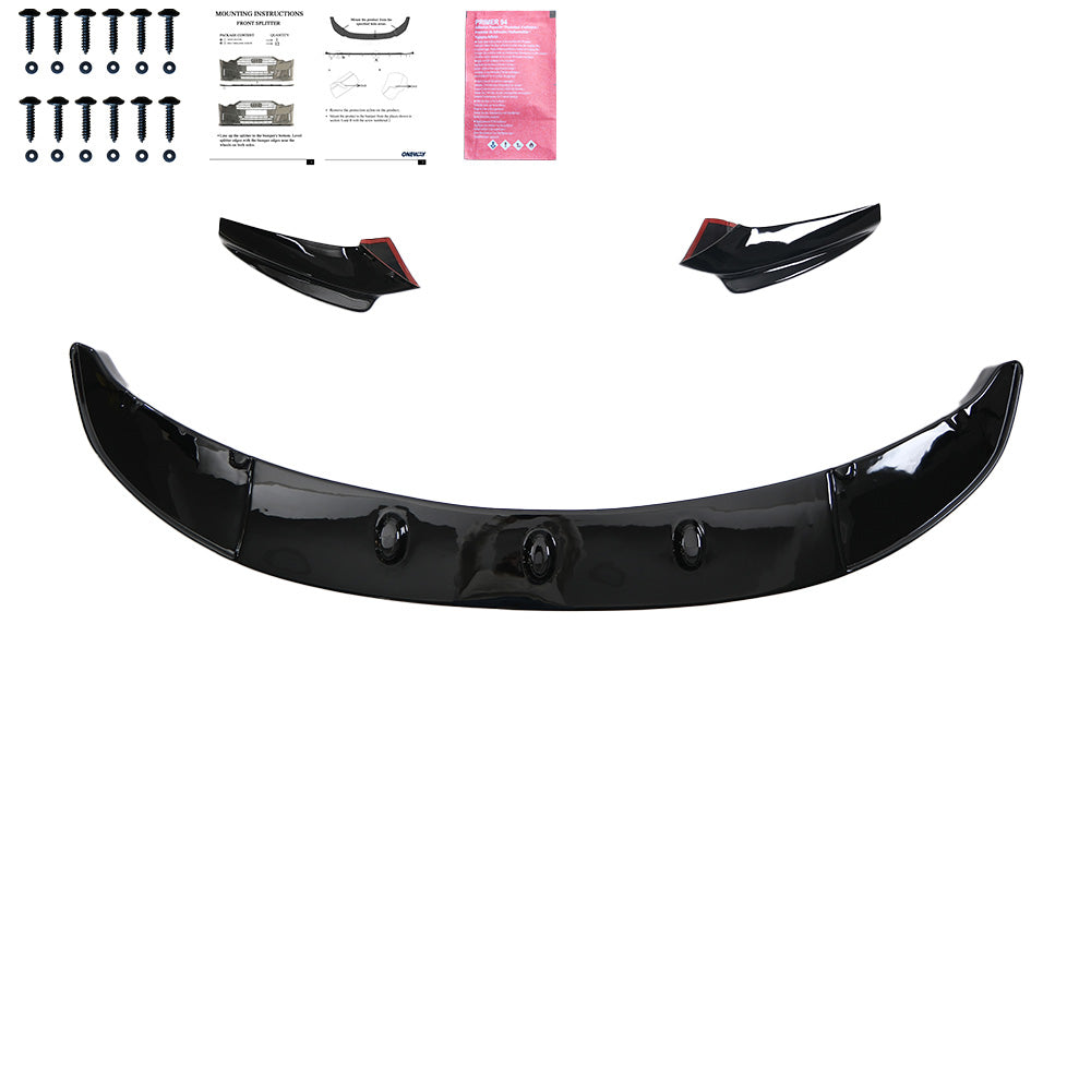 Front Splitter BMW 5 Series F10/F11 M-Pack 2011-2016 Front Splitter w / Flaps