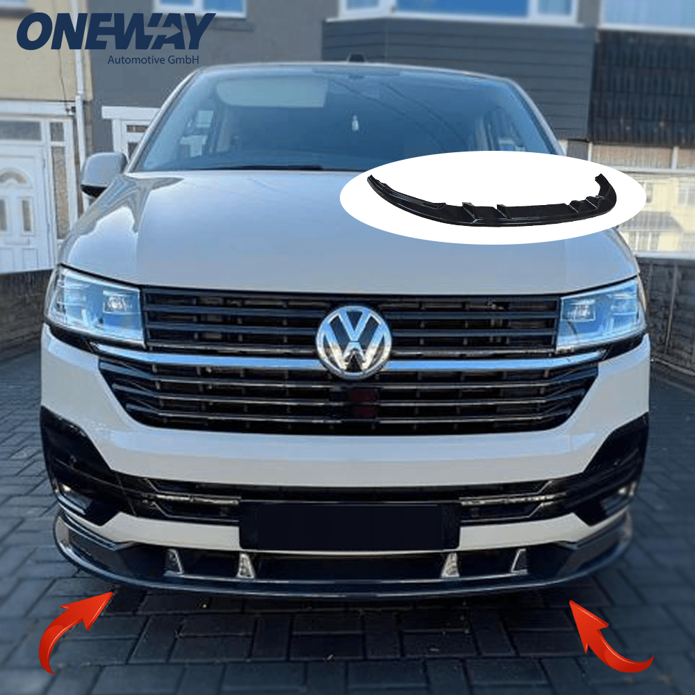 VW VOLKSWAGEN Transporter T6.1 2019-2021 Front Splitter Version 2 - ONEWAY Automotive GmbH