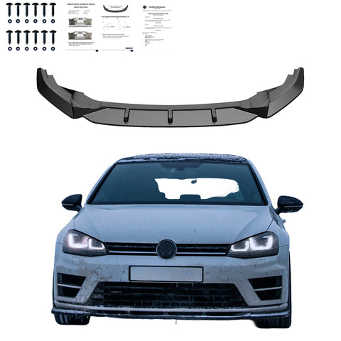 Frontspoiler VW Golf MK 7 R 2013-2016 V2 mit ABE TÜV