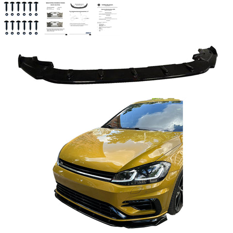 Frontspoiler kompatibel mit VW Golf MK 7.5 R 2017-2020 mit ABE TÜV