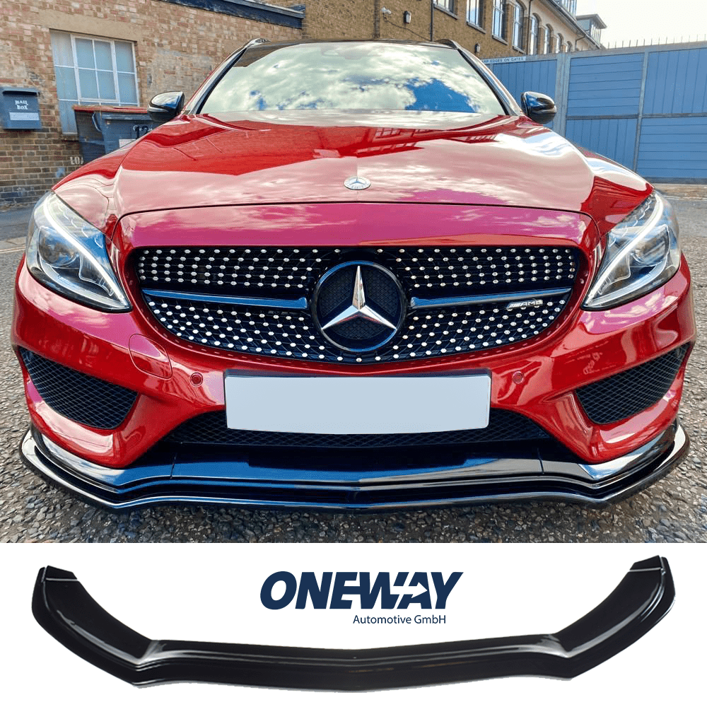 MERCEDES C Class W205 C43 AMG Sedan-Estate 2016-2018 Front Splitter - ONEWAY Automotive GmbH