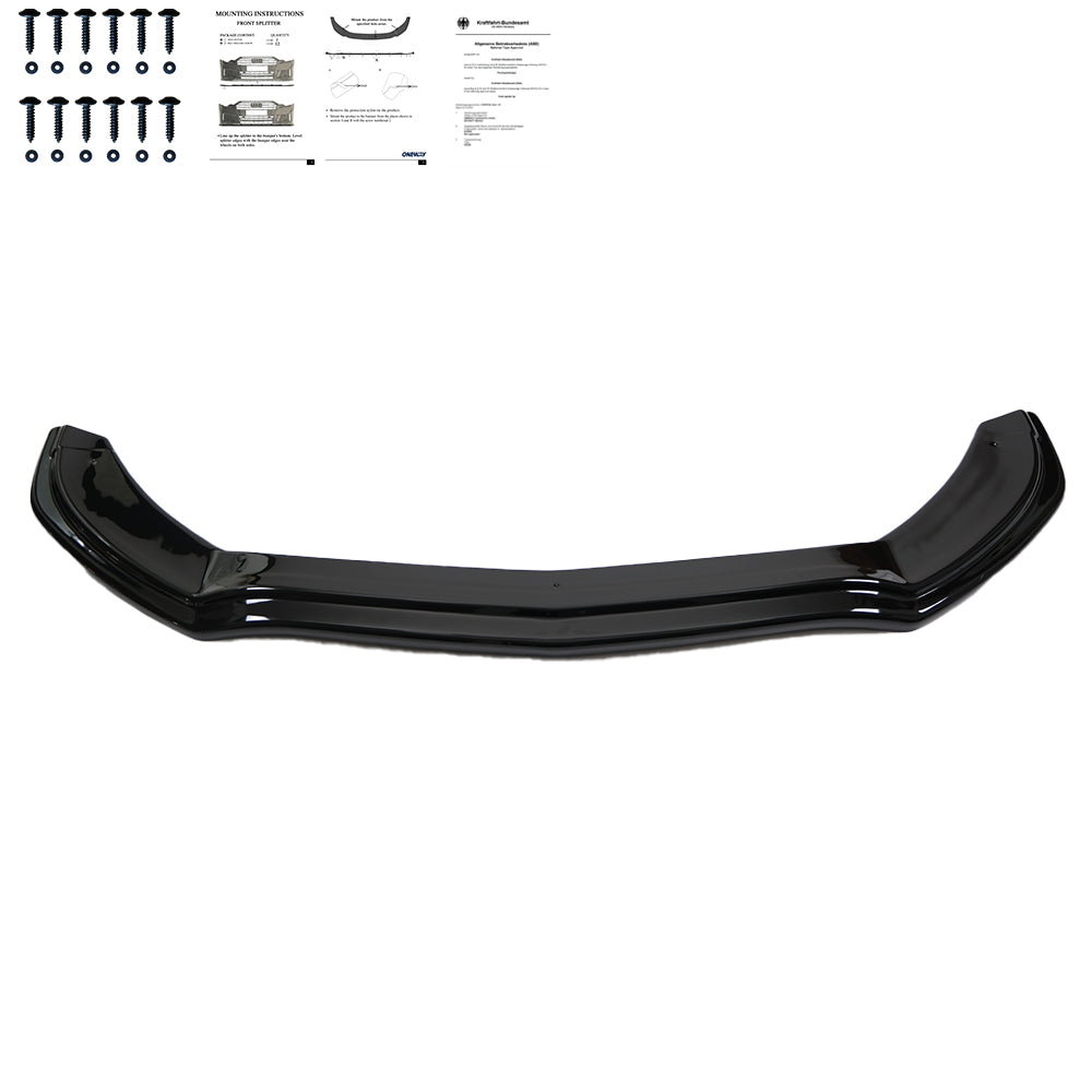 Front Splitter MERCEDES C Class W205 C43 AMG Sedan-Estate 2016-2018 with ABE TÜV - ONEWAY Automotive GmbH